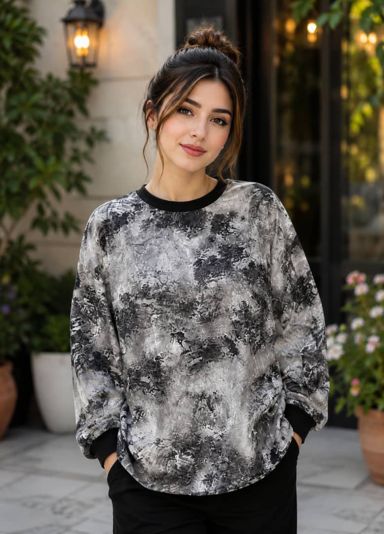 بلوز حریر شیشه ای زنانه
